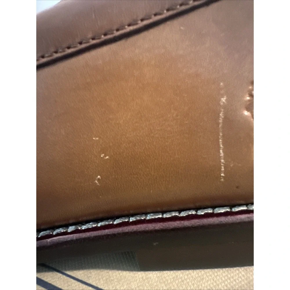 POLO RALPH LAUREN Men Size 12D Alston‎ Leather Penny Loafers Shoes Tan ‼️ READ‼️